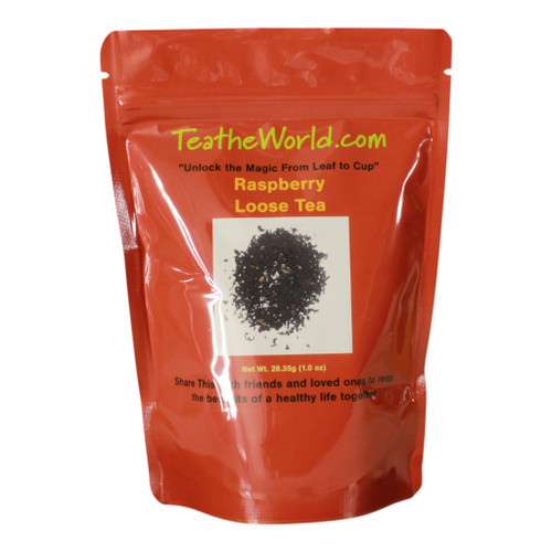 TTW Tea the World Raspberry Black Tea Leaf Packaging