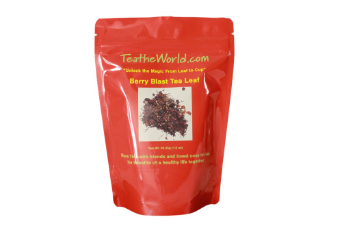 Tea The World Berry Blast loose leaf tea packaging