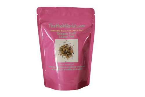 Tea The World Dragon Fruit loose leaf tea packaging
