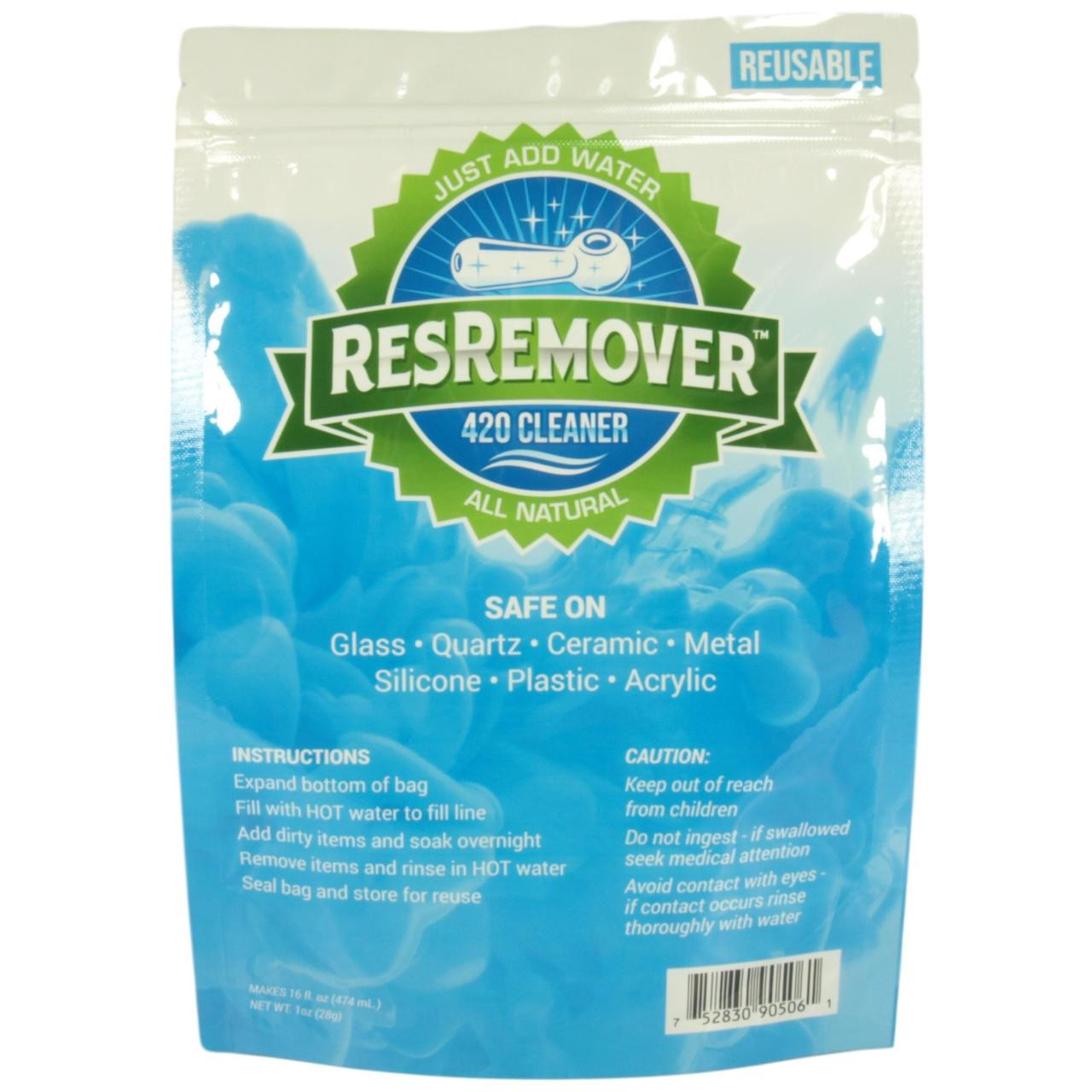 ResRemover 420 Cleaner 1oz Pouch, Makes 16fl.oz. (474ml)