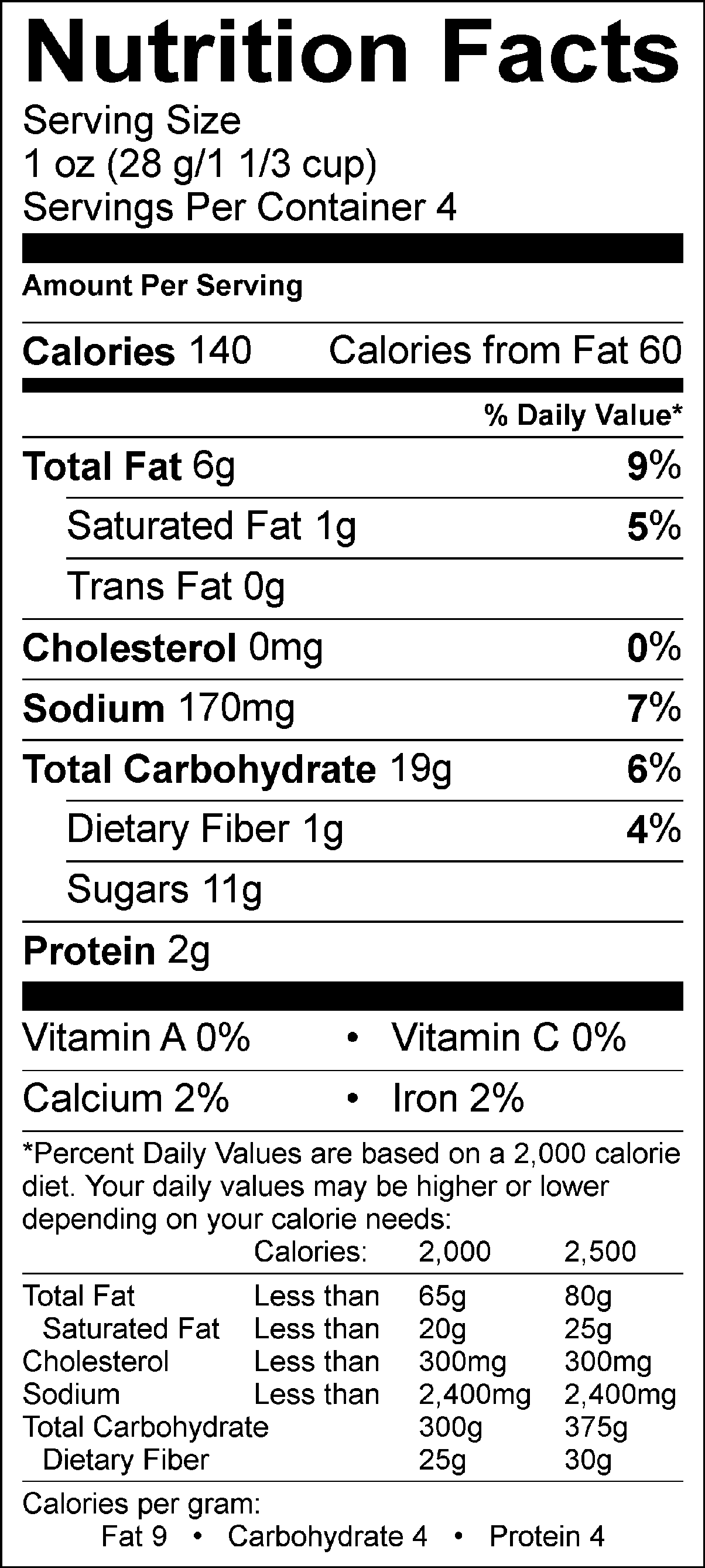 Nutritional Facts And Ingredients For Pop S Kettle Korn Flavors