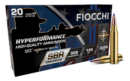 FIOCCHI HYPR SBR 308WIN 125GR 20/200 FIOCCHI HYPR SBR 308WIN 125GR 20/200