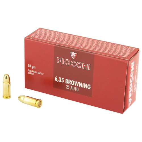 FIOCCHI 25ACP 50GR FMJ 50/1000 FIOCCHI 25ACP 50GR FMJ 50/1000