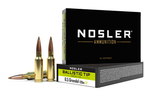 NOSLER 6.5 GRENDEL 120GR BT 20/200 NOSLER 6.5 GRENDEL 120GR BT 20/200