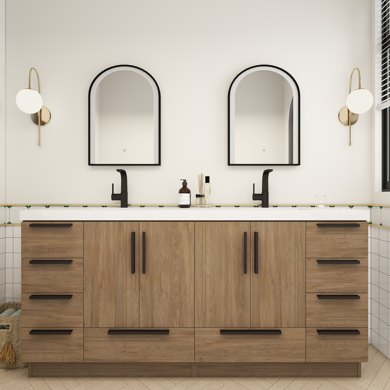 72" Inch Bathroom Vanities by Moreno Bath
