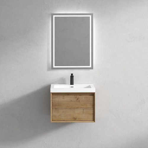  BELLA 24'' WALL MOUNTED VANITY WITH ACRYLIC TOP 