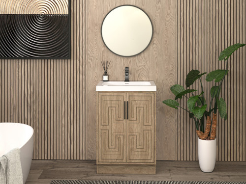 BELLA Bella 24" Freestanding Bathroom Vanity with Sink Top 