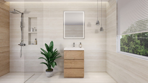  Angeles 24″ Freestanding Bath Vanity with Reinforced Acrylic Sink 
