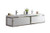  Lake 84" Wall Mounted Modern Vanity with Chrome Stainless Steel Frame 