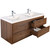 Sage 48"Double Sink Wall Mounted Modern Vanity   Sage 48"Double Sink Wall Mounted Modern Vanity