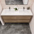 Sage 60" Double Sink Wall Mounted Modern Vanity in White Oak  Sage 60" Double Sink Wall Mounted Modern Vanity in White Oak
