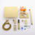 Moreno 10" Shower Head In Brushed Gold and  Hand Held Two Valve Set   Moreno 10" Shower Head In Brushed Gold and  Hand Held Two Valve Set