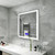 FLORENCE Moreno Florence 31''W x35.5''H  LED Mirror With Bluetooth, time and temperature  FLORENCE Moreno Florence 31''W x35.5''H  LED Mirror With Bluetooth, time and temperature