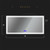 FLORENCE Moreno Florence 76''W x35.5''H  LED Mirror With Bluetooth, time and temperature  FLORENCE Moreno Florence 76''W x35.5''H  LED Mirror With Bluetooth, time and temperature