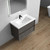  Kingdee 36'' Wall Mounted Vanity With Acrylic top 
