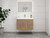 ELSA 36" WALL MOUNTED VANITY WITH REINFORCED ACRYLIC SINK (RIGHT SIDE DRAWERS)   ELSA 36" WALL MOUNTED VANITY WITH REINFORCED ACRYLIC SINK (RIGHT SIDE DRAWERS)