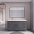 ELSA 60" FREESTANDING VANITY WITH SINGLE ROYAL WHITE ACRYLIC SINK (LEFT SIDE)   ELSA 60" FREESTANDING VANITY WITH SINGLE ROYAL WHITE ACRYLIC SINK (LEFT SIDE)