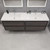 Sage SAGE 84" DOUBLE SINK WALL MOUNTED MODERN VANITY (84DD)  Sage SAGE 84" DOUBLE SINK WALL MOUNTED MODERN VANITY (84DD)