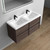  Kingdee 48'' Wall Mounted Vanity With Acrylic top (48DD) 