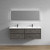 Kingdee KINGDEE 72'' WALL MOUNTED DOUBLE SINK VANITY WITH ACRYLIC TOP 