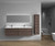 Kingdee KINGDEE 84'' WALL MOUNTED DOUBLE SINK VANITY WITH ACRYLIC TOP  Kingdee KINGDEE 84'' WALL MOUNTED DOUBLE SINK VANITY WITH ACRYLIC TOP