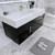  Bethany 48’’ Floating Art Deco Bathroom Vanity Set with Reinforced Acrylic Single Sink Top 