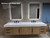  Bethany 84’’ Floating Art Deco Bathroom Vanity Set with Reinforced Acrylic Double Sink Top (84DD) 