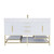  Bethany 60’’ Freestanding Art Deco Bathroom Vanity Set with Reinforced Acrylic Single Sink Top 