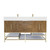  Bethany 60’’ Freestanding Art Deco Bathroom Vanity Set with Reinforced Acrylic Double Sink Top 