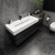 MAX16 MAX 68" Wall Mounted Bath Vanity with 16 Acrylic Sink W/Small Side Cabinet  MAX16 MAX 68" Wall Mounted Bath Vanity with 16 Acrylic Sink W/Small Side Cabinet