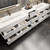 MAX16 MAX 116" Wall Mounted Bath Vanity with 16 Acrylic Sink W/Small Side Cabinet  MAX16 MAX 116" Wall Mounted Bath Vanity with 16 Acrylic Sink W/Small Side Cabinet