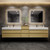 MAX16 MAX 116" Wall Mounted Bath Vanity with 16 Acrylic Sink W/Small Side Cabinet  MAX16 MAX 116" Wall Mounted Bath Vanity with 16 Acrylic Sink W/Small Side Cabinet