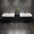 MAX16 MAX 116" Wall Mounted Bath Vanity with 16 Acrylic Sink W/Small Side Cabinet  MAX16 MAX 116" Wall Mounted Bath Vanity with 16 Acrylic Sink W/Small Side Cabinet
