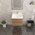 BOW 24" FLOATING BATHROOM VANITY WITH REINFORCED ACRYLIC SINK   BOW 24" FLOATING BATHROOM VANITY WITH REINFORCED ACRYLIC SINK