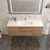 BOW 60" WALL MOUNTED BATH VANITY WITH SINGLE REINFORCED ACRYLIC SINK 