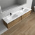 BELLA 84'' FLOATING BATHROOM VANITY WITH DOUBLE SINK ACRYLIC TOP   BELLA 84'' FLOATING BATHROOM VANITY WITH DOUBLE SINK ACRYLIC TOP