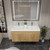 ELSA Elsa 48” Floating Double Vanity With Royal White Reinforced Acrylic Double Sink Top  ELSA Elsa 48” Floating Double Vanity With Royal White Reinforced Acrylic Double Sink Top