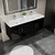 ELSA Elsa 60” Floating Double Vanity With Royal White Reinforced Acrylic Double Sink Top  ELSA Elsa 60” Floating Double Vanity With Royal White Reinforced Acrylic Double Sink Top