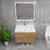Louis 30" Floating Bathroom Vanity with Reinforced Acrylic Sink in Oak   Louis 30" Floating Bathroom Vanity with Reinforced Acrylic Sink in Oak