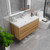Louis 42" Floating Bathroom Vanity with Reinforced Acrylic Sink in Oak   Louis 42" Floating Bathroom Vanity with Reinforced Acrylic Sink in Oak