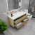 Louis 48" Floating Bathroom Vanity with Reinforced Acrylic Sink in Oak   Louis 48" Floating Bathroom Vanity with Reinforced Acrylic Sink in Oak