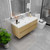 Louis 48" Floating Bathroom Vanity with Reinforced Acrylic Sink in Oak   Louis 48" Floating Bathroom Vanity with Reinforced Acrylic Sink in Oak