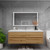  Louis 60" Floating Bathroom Vanity with Reinforced Acrylic Sink in Oak 