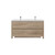 Louis 60" Freestanding Bathroom Vanity with Reinforced Acrylic Double Sink in Oak   Louis 60" Freestanding Bathroom Vanity with Reinforced Acrylic Double Sink in Oak