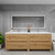 Louis 84" Freestanding Bathroom Vanity with Reinforced Acrylic Double Sink in Oak   Louis 84" Freestanding Bathroom Vanity with Reinforced Acrylic Double Sink in Oak