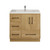 Victoria 36" Solid Wood Freestanding Bathroom Vanity Left Side Drawers with Reinforced Acrylic Sink in Oak   Victoria 36" Solid Wood Freestanding Bathroom Vanity Left Side Drawers with Reinforced Acrylic Sink in Oak