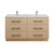 Victoria 60" Solid Wood Freestanding Double Vanity with Reinforced Acrylic Double Sink in Oak   Victoria 60" Solid Wood Freestanding Double Vanity with Reinforced Acrylic Double Sink in Oak