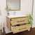 Victoria 30" Solid Wood Floating Bathroom Vanity with Reinforced Acrylic Sink in Oak   Victoria 30" Solid Wood Floating Bathroom Vanity with Reinforced Acrylic Sink in Oak