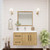 Victoria 36" Solid Wood Floating Bathroom Vanity with Reinforced Acrylic Sink in Oak, Left Side Drawers   Victoria 36" Solid Wood Floating Bathroom Vanity with Reinforced Acrylic Sink in Oak, Left Side Drawers