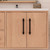 Victoria 36" Solid Wood Floating Bathroom Vanity with Reinforced Acrylic Sink in Oak, Left Side Drawers   Victoria 36" Solid Wood Floating Bathroom Vanity with Reinforced Acrylic Sink in Oak, Left Side Drawers